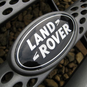 Range Rover Sport Supercharged Front Grille Badge - BLACK & SILVER Preview